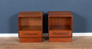 Pair Of Retro Teak 1960s G Plan Fresco Bedside Cabinets By Victor Wilkins