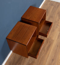 Load image into Gallery viewer, Pair Of Retro Teak 1960s G Plan Fresco Bedside Cabinets By Victor Wilkins