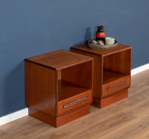 Pair Of Retro Teak 1960s G Plan Fresco Bedside Cabinets By Victor Wilkins