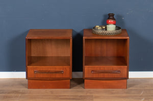 Pair Of Retro Teak 1960s G Plan Fresco Bedside Cabinets By Victor Wilkins