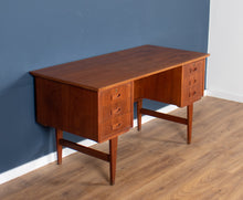 Load image into Gallery viewer, Retro Danish 1960s Mid Century Two Sided Desk With Bookcase