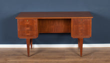 Load image into Gallery viewer, Retro Danish 1960s Mid Century Two Sided Desk With Bookcase