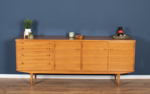 Retro Satinwood 1960s Alfred Cox Mid Century Sideboard