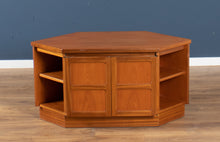 Load image into Gallery viewer, Retro Teak 1960s Nathan Squares Corner TV Cabinet Side Table Lamp Table