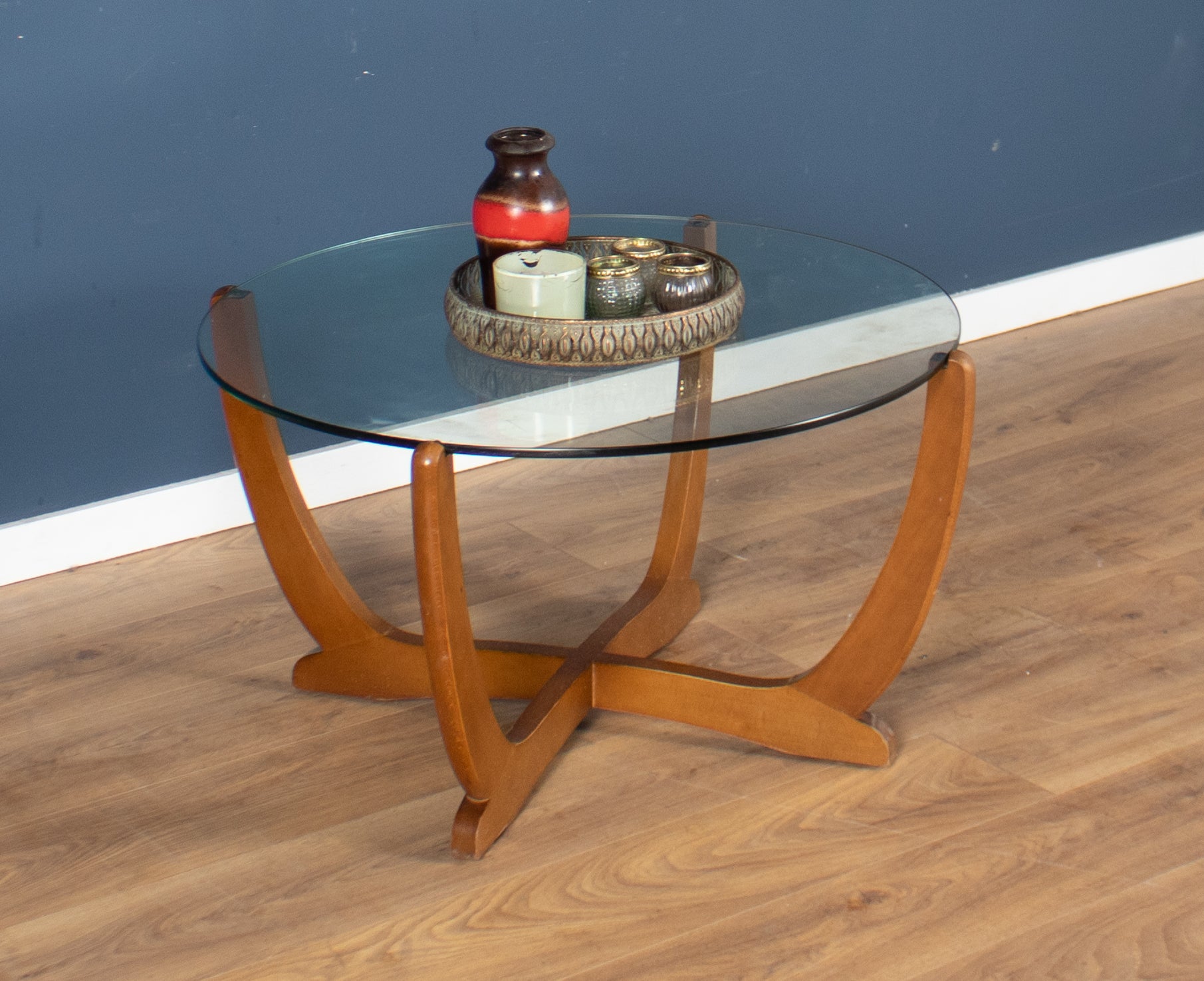 Vintage Mid Century Oval Astro Coffee Table in Teak by G Plan