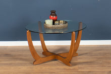 Load image into Gallery viewer, Retro Teak 1960s G Plan Teak &amp; Glass Coffee Table Astro Table