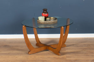 Retro Teak 1960s G Plan Teak & Glass Coffee Table Astro Table