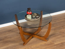 Load image into Gallery viewer, Retro Teak 1960s G Plan Teak &amp; Glass Coffee Table Astro Table