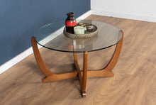 Load image into Gallery viewer, Retro Teak 1960s G Plan Teak &amp; Glass Coffee Table Astro Table