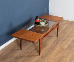 Retro Teak 1960s G Plan Fresco Teak & Glass Coffee Table