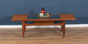 Retro Teak 1960s G Plan Fresco Teak & Glass Coffee Table