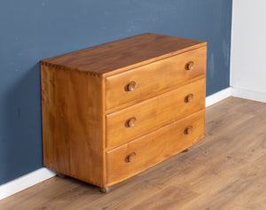 Vintage Restored Ercol Windsor Model 483 Chest Of Drawers Blonde Elm