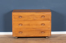 Load image into Gallery viewer, Vintage Restored Ercol Windsor Model 483 Chest Of Drawers Blonde Elm