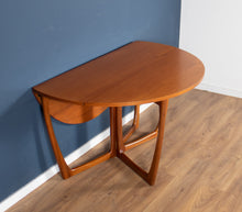 Load image into Gallery viewer, Retro Teak 1960s Mid Century Beithcraft Crossframe Gate-Leg Dining Table