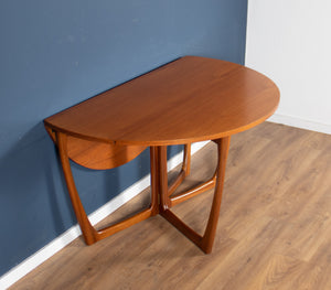 Retro Teak 1960s Mid Century Beithcraft Crossframe Gate-Leg Dining Table