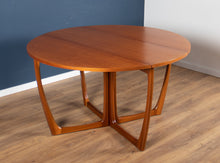 Load image into Gallery viewer, Retro Teak 1960s Mid Century Beithcraft Crossframe Gate-Leg Dining Table