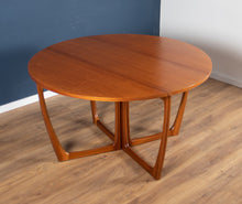 Load image into Gallery viewer, Retro Teak 1960s Mid Century Beithcraft Crossframe Gate-Leg Dining Table