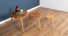 Load image into Gallery viewer, Vintage Retro Ercol Windsor Blonde Elm &#39;Pebble&#39; Nesting Tables Model 354 Coffee Table