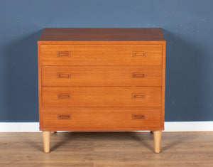 Retro Teak 1960s Danish Mid Century Chest Of Drawers