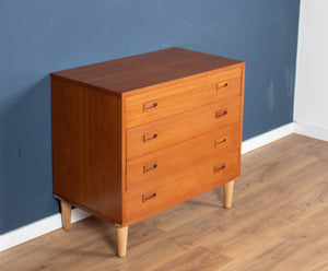 Retro Teak 1960s Danish Mid Century Chest Of Drawers