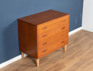 Retro Teak 1960s Danish Mid Century Chest Of Drawers