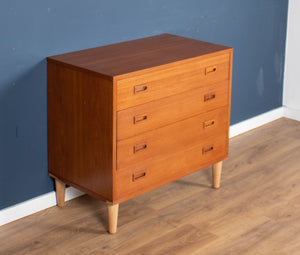 Retro Teak 1960s Danish Mid Century Chest Of Drawers