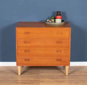 Retro Teak 1960s Danish Mid Century Chest Of Drawers