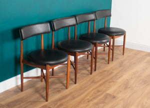 Retro Teak 1960s GPlan Fresco Dining Table & 4 Four Chairs By Victor Wilkins