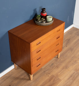 Retro Teak 1960s Danish Mid Century Chest Of Drawers