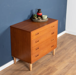 Retro Teak 1960s Danish Mid Century Chest Of Drawers