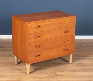 Retro Teak 1960s Danish Mid Century Chest Of Drawers