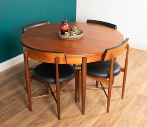 Retro Teak 1960s GPlan Fresco Dining Table & 4 Four Chairs By Victor Wilkins