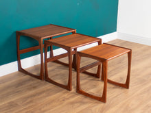 Load image into Gallery viewer, Retro Teak 1960s G Plan Quadrille Nest Of Coffee Tables