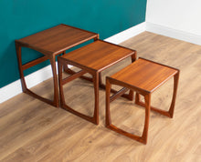 Load image into Gallery viewer, Retro Teak 1960s G Plan Quadrille Nest Of Coffee Tables