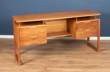 Load image into Gallery viewer, Retro Teak 1960s Mid Century Floating Top Desk By Uniflex