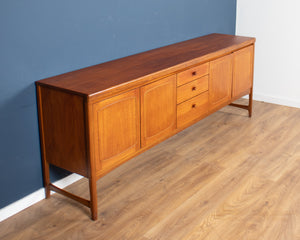 Retro Teak 1960s Nathan Squares Long Mid Century Sideboard