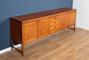 Retro Teak 1960s Nathan Squares Long Mid Century Sideboard