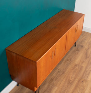 Long Restored Teak Retro 1960s G Plan Fresco Sideboard On Hairpin Legs