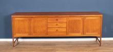 Load image into Gallery viewer, Retro Teak 1960s Nathan Squares Long Mid Century Sideboard