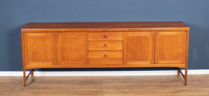 Retro Teak 1960s Nathan Squares Long Mid Century Sideboard