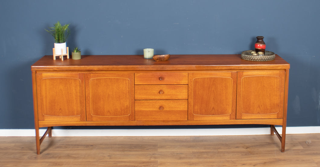 Retro Teak 1960s Nathan Squares Long Mid Century Sideboard