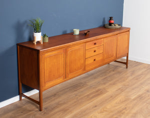 Retro Teak 1960s Nathan Squares Long Mid Century Sideboard