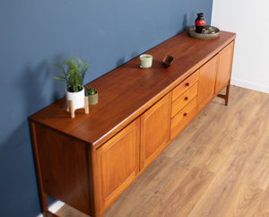 Retro Teak 1960s Nathan Squares Long Mid Century Sideboard