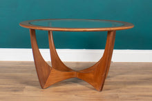 Load image into Gallery viewer, Retro Teak Round &#39;Astro&#39; &#39;Fresco&#39; Coffee Table By Victor Wilkins For G Plan