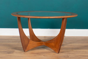 Retro Teak Round 'Astro' 'Fresco' Coffee Table By Victor Wilkins For G Plan