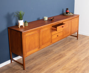 Retro Teak 1960s Nathan Squares Long Mid Century Sideboard