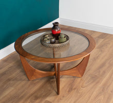 Load image into Gallery viewer, Retro Teak Round &#39;Astro&#39; &#39;Fresco&#39; Coffee Table By Victor Wilkins For G Plan