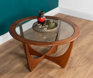 Retro Teak Round 'Astro' 'Fresco' Coffee Table By Victor Wilkins G Plan