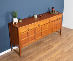 Retro Teak 1960s Nathan Squares Mid Century Sideboard