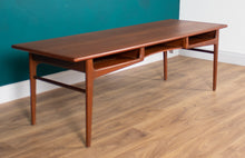 Load image into Gallery viewer, Retro Teak 1960s Danish Midcentury Long Coffee Table